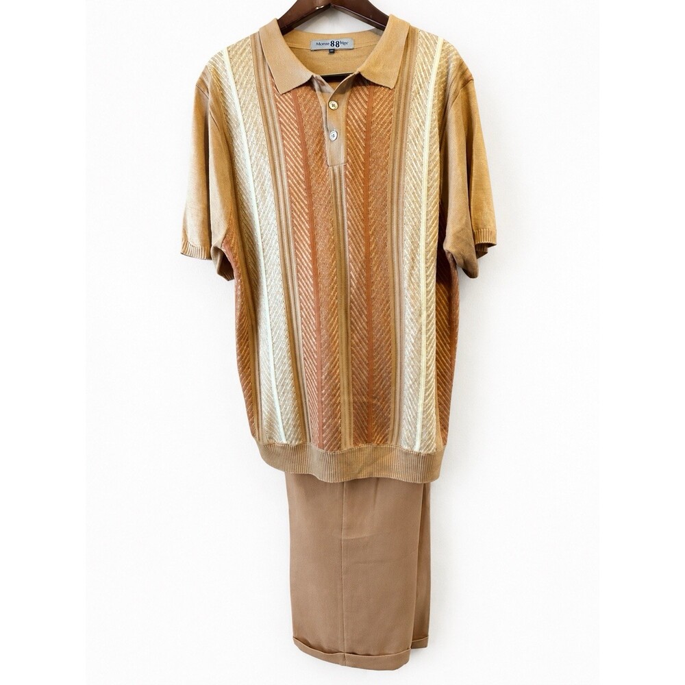 Men’s 2 Piece Walking Suit Size 2X. By Michael Irvin. Very High-Quality, Gold.